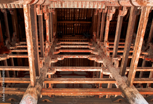 The curiouse traditional old temple Nara Japan.