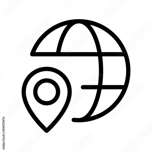 Comprehensive Global Location icon set for world maps, international navigation, GPS tracking and location-based services