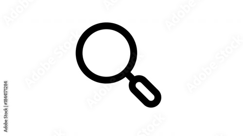 Search Magnifying Glass Icon Animation for Lookup Tools, Discovery Features, and Modern Digital Interface Navigation