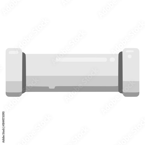 Pvc pipe plumbing drain flat color vector illustration template design