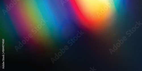 light leak overlay effect with bokeh rainbow light leaks,retro noisy film texture light leak flare on black background, texture