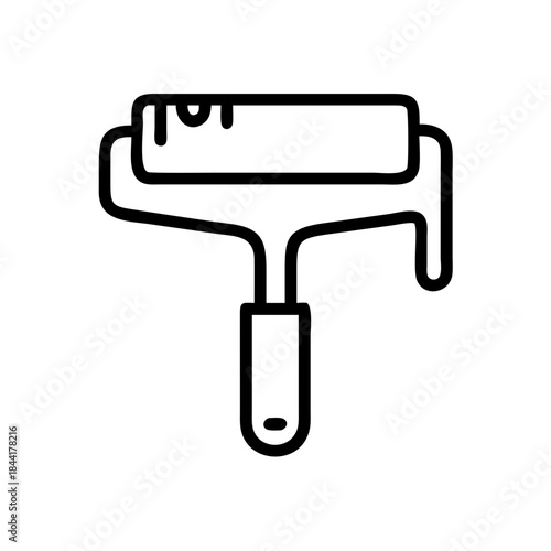 paint roller icon design
