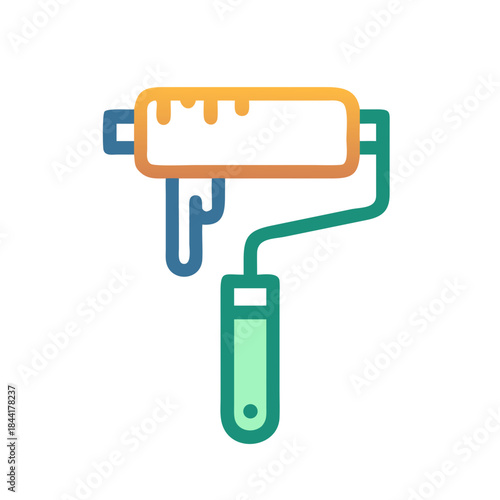 paint roller icon design