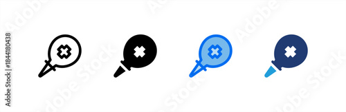 Pear Enema icon multiple style collection. Vector illustration.