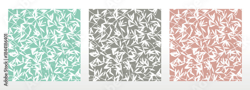 Collection of flower geometric patterns. Seamless vector backgrounds. Colored ornaments. Ornament for fabric, wallpaper, packaging. Decorative prints