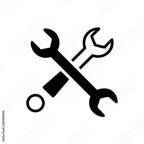 Service icon, repair symbol. gear sign, Vector illustration