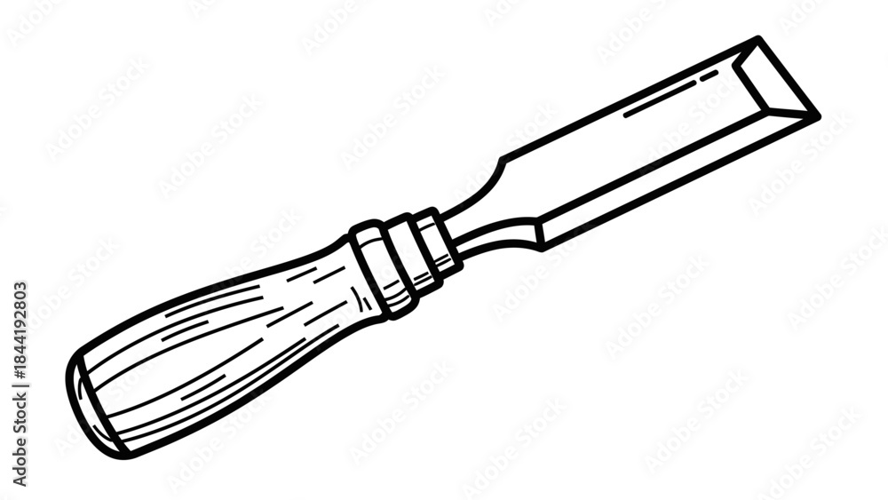 Obraz premium kitchen knife vector illustration
