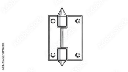 door handle isolated on white