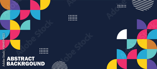 abstract Bauhaus colorful background design 