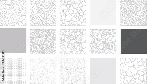 Diverse Collection of Seamless Abstract Geometric and Organic Patterns – Modern Minimalist Backgrounds and Textures for Digital Design