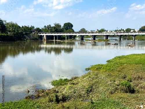 Bhavani river near Kooduthurai, the sacred confluence near Sangameshwarar Temple in Bhavani, Erode district, Tamil Nadu, where devotees take holy dips at the meeting of rivers.