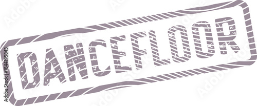 Textured Dancefloor Stamp for Nightlife Promotions and Music Event Branding