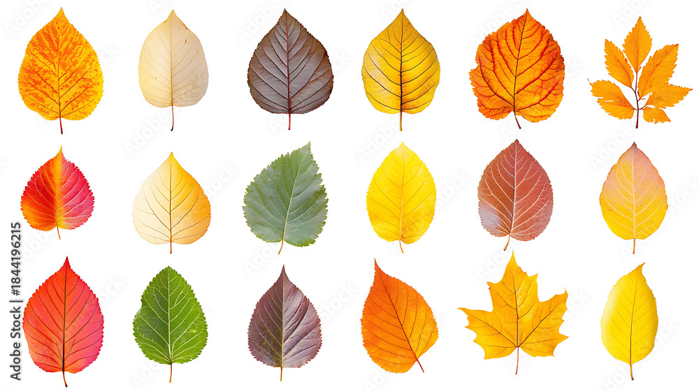 Obraz premium Collection of colorful abstract geometric shapes creating modern design background.