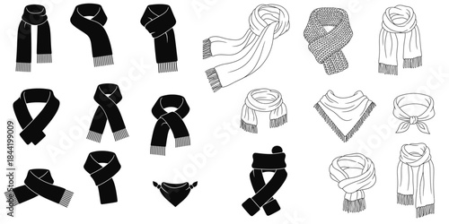 A collection of 15 different ways to tie a scarf