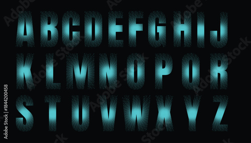 Grunge-style alphabet font with textured, glowing letters, perfect for posters, logos, and gaming designs.