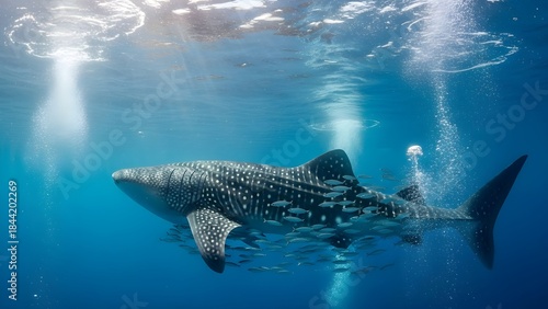Fototapeta Naklejka Na Ścianę i Meble -  shark in the sea