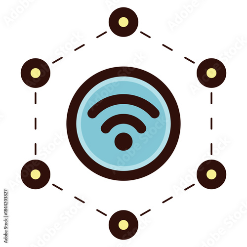 internet of things icon illustration