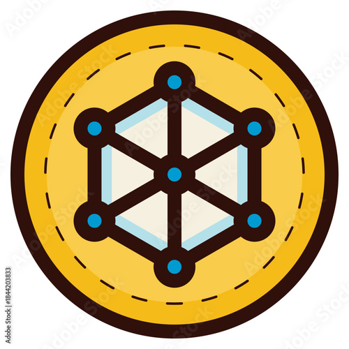 nano technology icon illustration