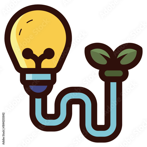 renewable energy icon illustration