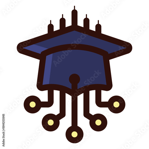 smart education icon illustration