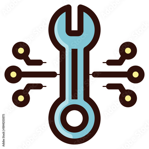 tech repair icon illustration