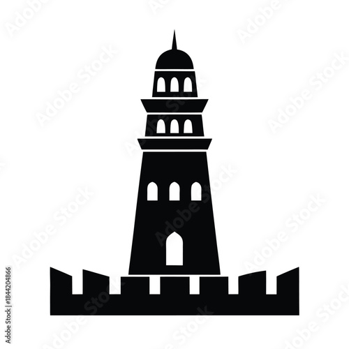Old Oman City Tower Vector
