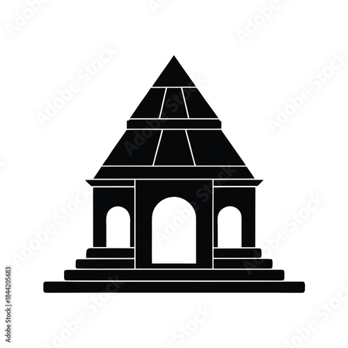 Old Temple Structure Symbol