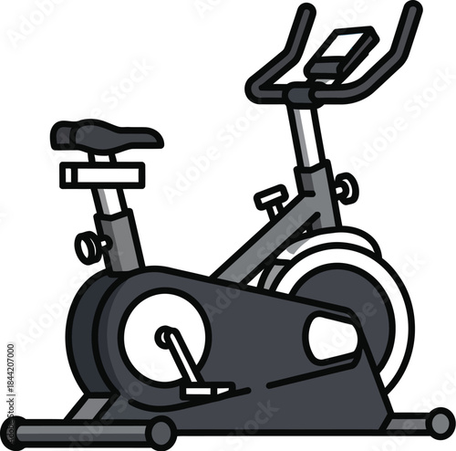 Exercise bike for indoor cycling and fitness training on