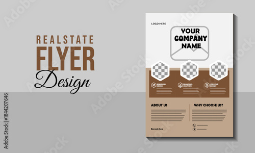 REALESTATE FLYER DESIGN,CREATIVE LAYOUT FOR SALE