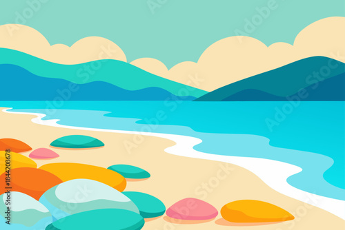 summer beach background