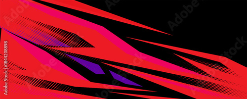 car livery graphic vector. abstract grunge background design for vehicle vinyl wrap and sports car, racing car, jersey, banner and adventure ready to print.