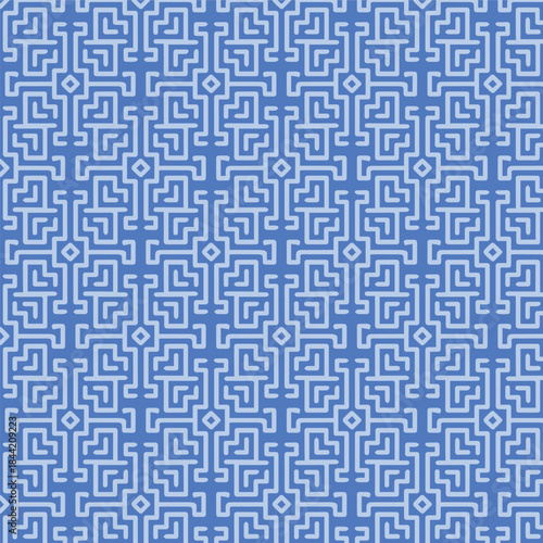 seamless pattern with blue squares