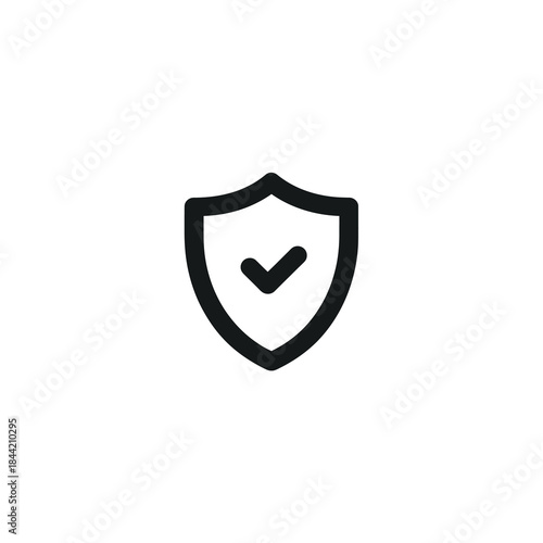 Vector logo of a shield for data security