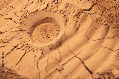 dry cracked earth