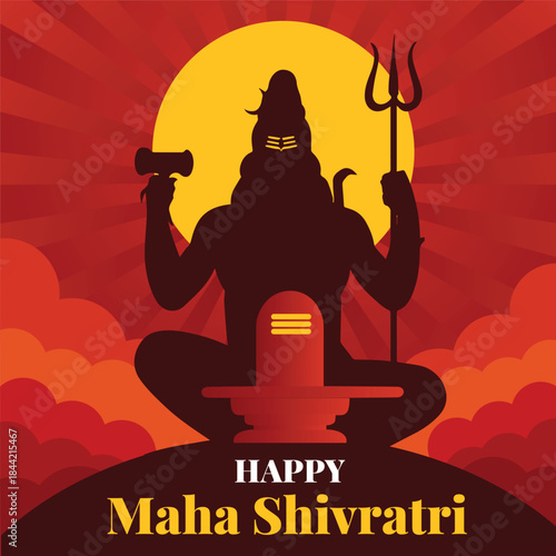Happy navratri traditional indian festival Post