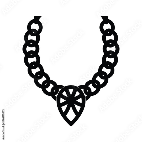 Omani Gold Chain Jewelry Icon