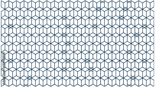 Intricate hexagonal pattern