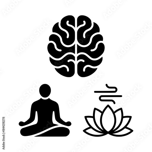 silhouette of a yoga