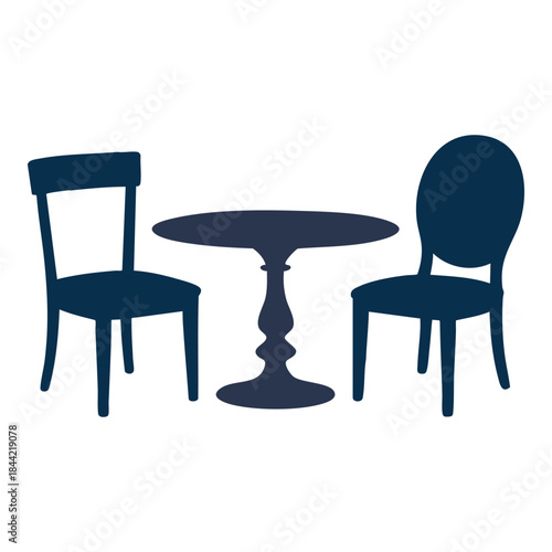 Simple dining setup Vector