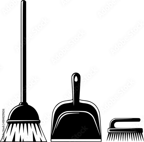 Dustpan, Dustpan silhouette, Broom and dustpan, Broom, Cleaning Brush, Dustpan bundle, Broom and dustpan icon, Dustpan clipart, Broom and dustpan silhouette