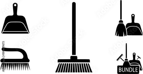 Dustpan, Dustpan silhouette, Broom and dustpan, Broom, Cleaning Brush, Dustpan bundle, Broom and dustpan icon, Dustpan clipart, Broom and dustpan silhouette