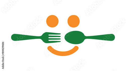 Happy utensils Vector