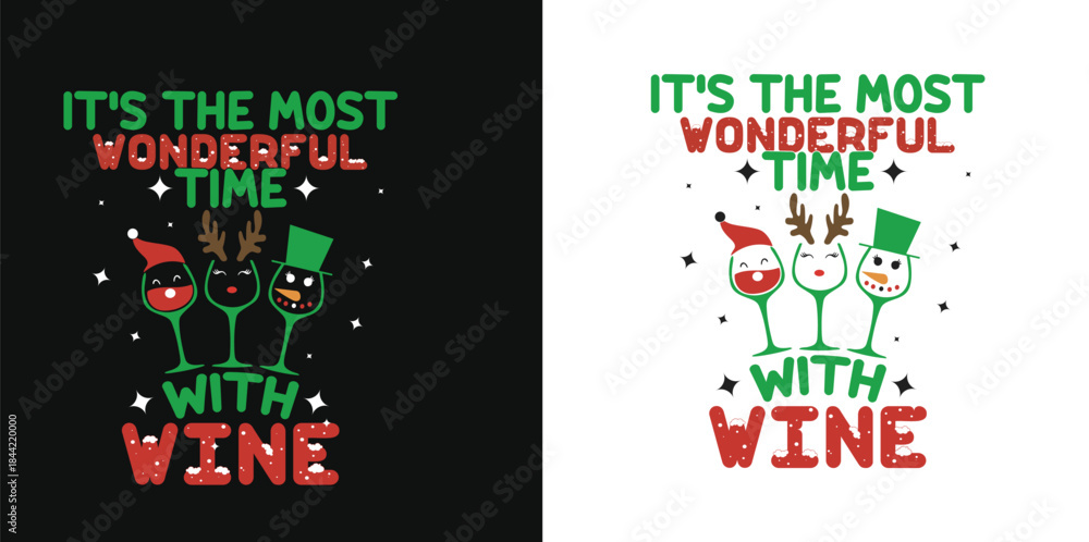 Fototapeta premium christmas t shirt with modern graphics