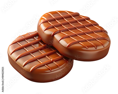 grilled steaks ,isolated on transparent png 3d style