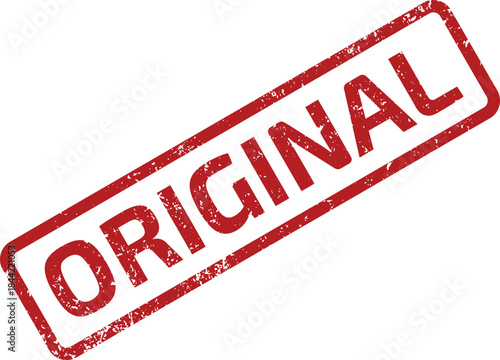 A textured red stamp impression displays the word PACKED prominently in bold capital letters on a white surface