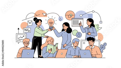 Team Collaboration and Innovative Idea Generation in a Modern Business Setting