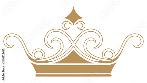 Elegant ornate crown Vector