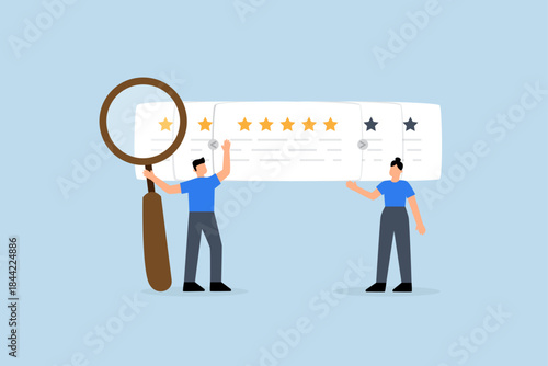 marketing team observes and evaluates star ratings to enhance satisfaction.