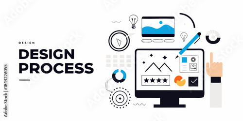 Visualizing the design process digital tools creativity and innovation concepts