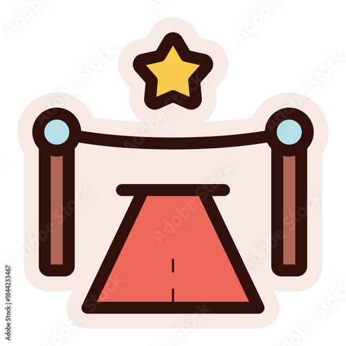 celebrity red carpet icon sticker